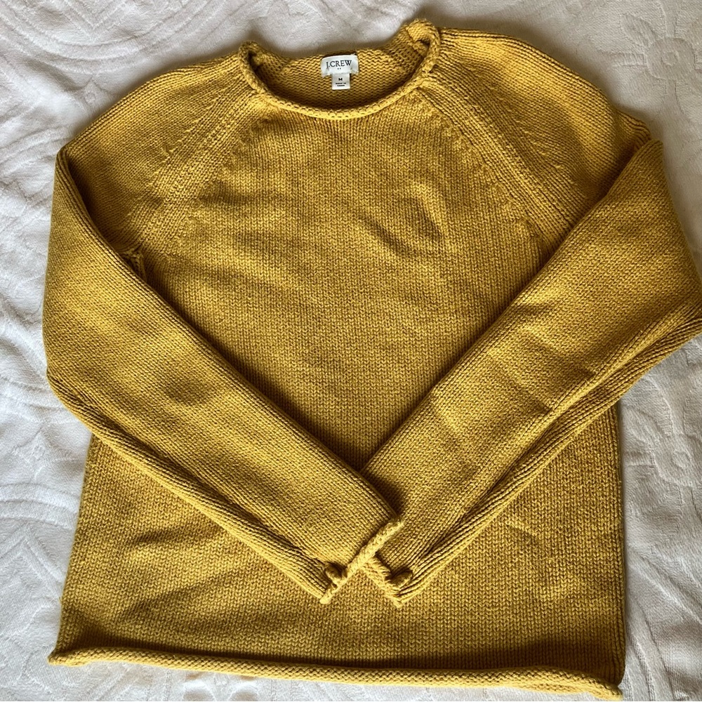 Gold/mustard yellow J Crew Crewneck Sweater